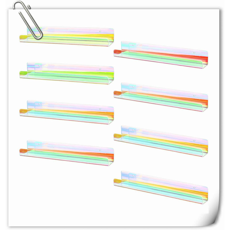Kennethia 8 Piece Acrylic Floating Shelf