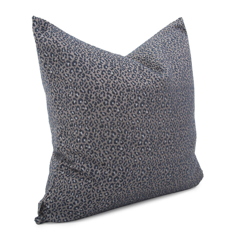 Oreiller 24 x 24 Lynx - Insert, Indigo avec motif géométrique, H 24 po x l 24 po, Polyester