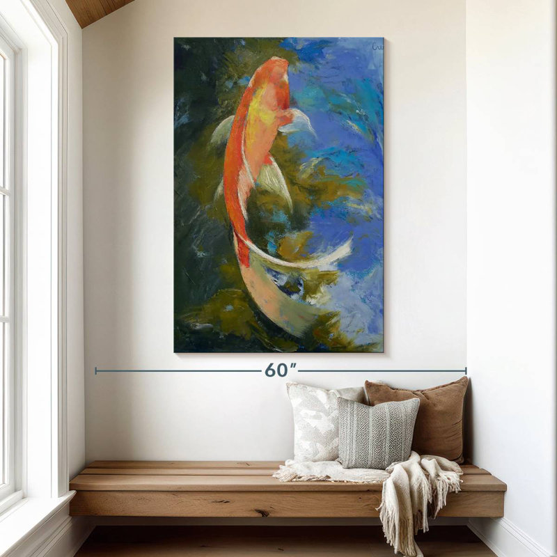 Brampt Butterfly Koi, 51" H x 34" W