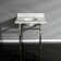 Templeton Marble Oval Console Bathroom Sink with Overflow