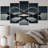 Quantum Infinity Futuristic 3D - Abstract Shapes Canvas Print - 5 Panels