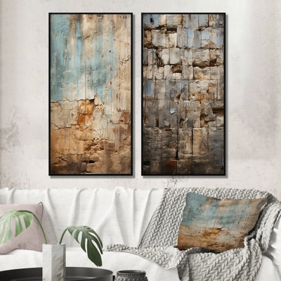 Hebrew Western Wall Collage I - Judaism Wall Art Set of 2 Piece