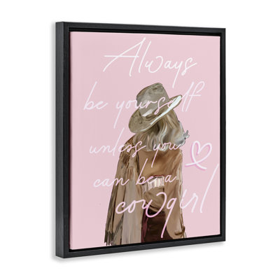 «Be Yourself Cowgirl», art mural encadré par Amelia Noyes