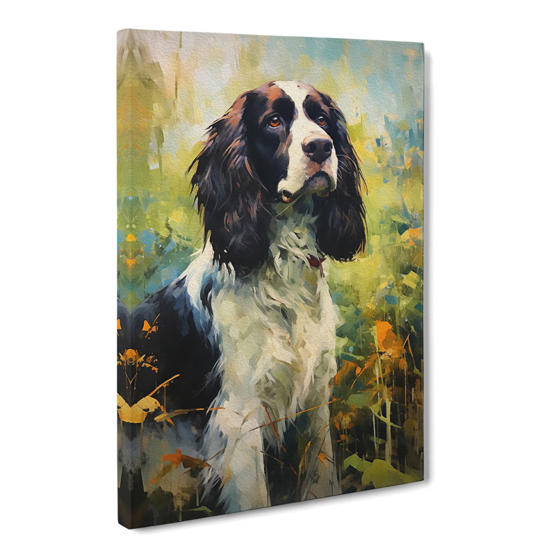 English Springer Spaniel Impressionism - Wrapped Canvas, 60cm H x 40cm W x 3cm D