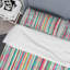 Multicolor Striped Pattern Striped Duvet Cover-756592473