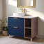 Ensemble de meuble-lavabo simple 36 po bleu