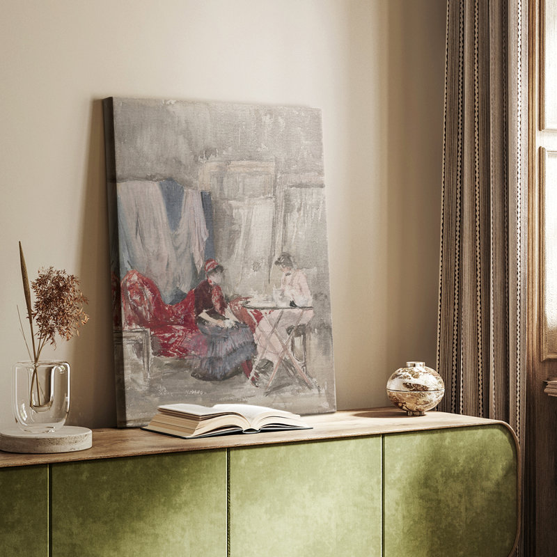 Imprimé floral rétro CCLXI - galerie Cavas, H 27 po x l 18 po