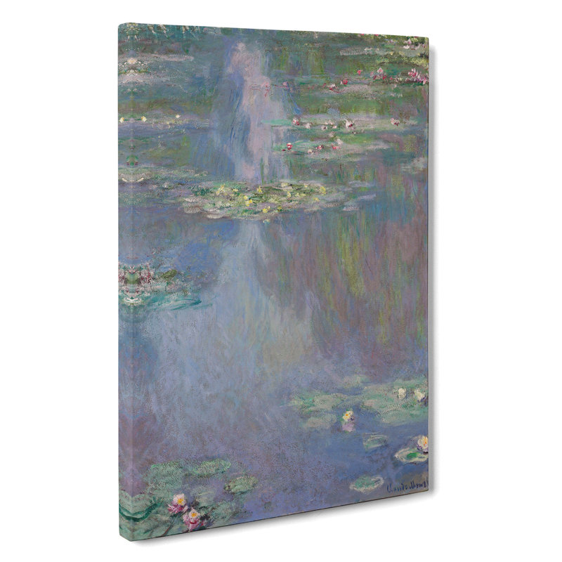 Water Lilies Lily Pond Vol.39 by Claude Monet - Wrapped Canvas Painting, 50cm H x 35cm W x 3cm D
