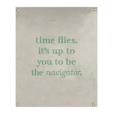 Tapisserie quote-quote time à l’écriture en polyester