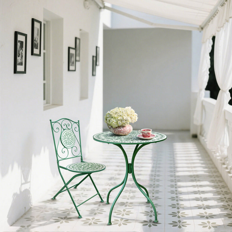 Petit ensemble bistro extérieur pour terrasse, patio et jardin
