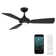 Mykonos 52" 3 - Blade Outdoor/Indoor Smart Ceiling Fan with Remote Control and LED Light Kit Included, Works With Alexa and iOS or Android App