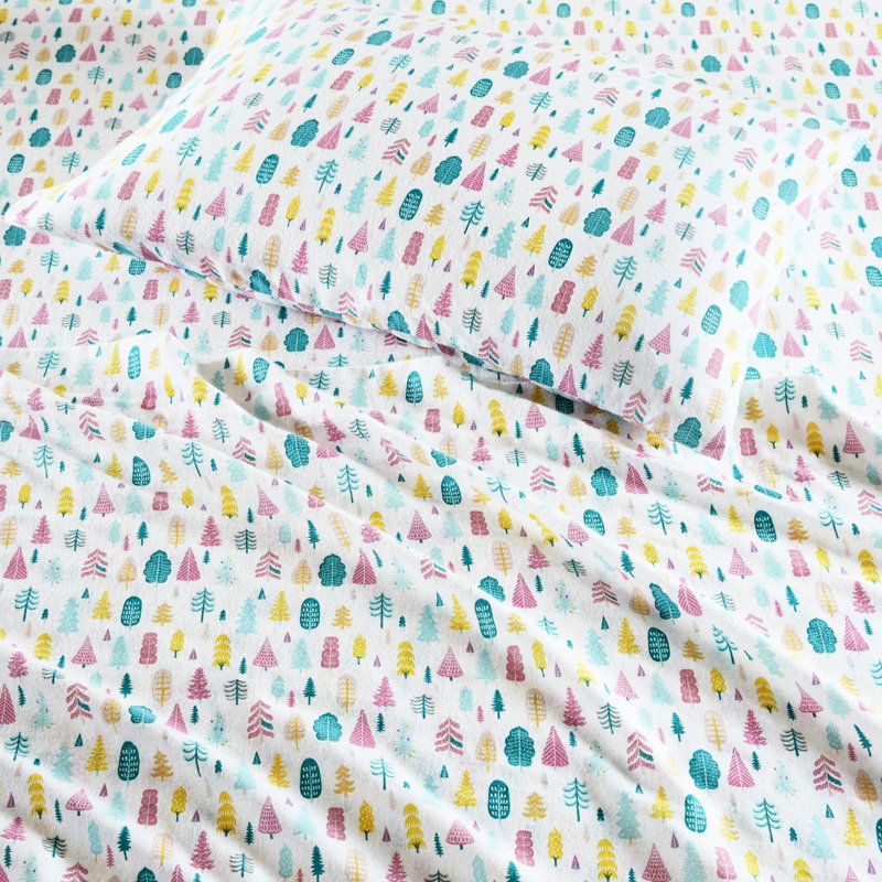 Drap en flanelle de coton grand format 4 pièces