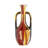 Curved Ceramic Vase with Handles