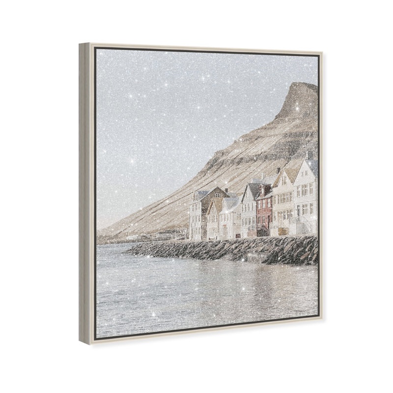 Coastal Homes I by Oliver Gal, 25" H x 21" W, Silver Floater Frame