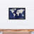 " Navy Blue World Map "-1041338193
