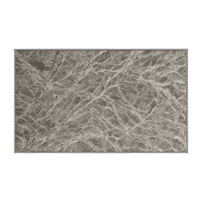 Tapis gris lavable à la machine