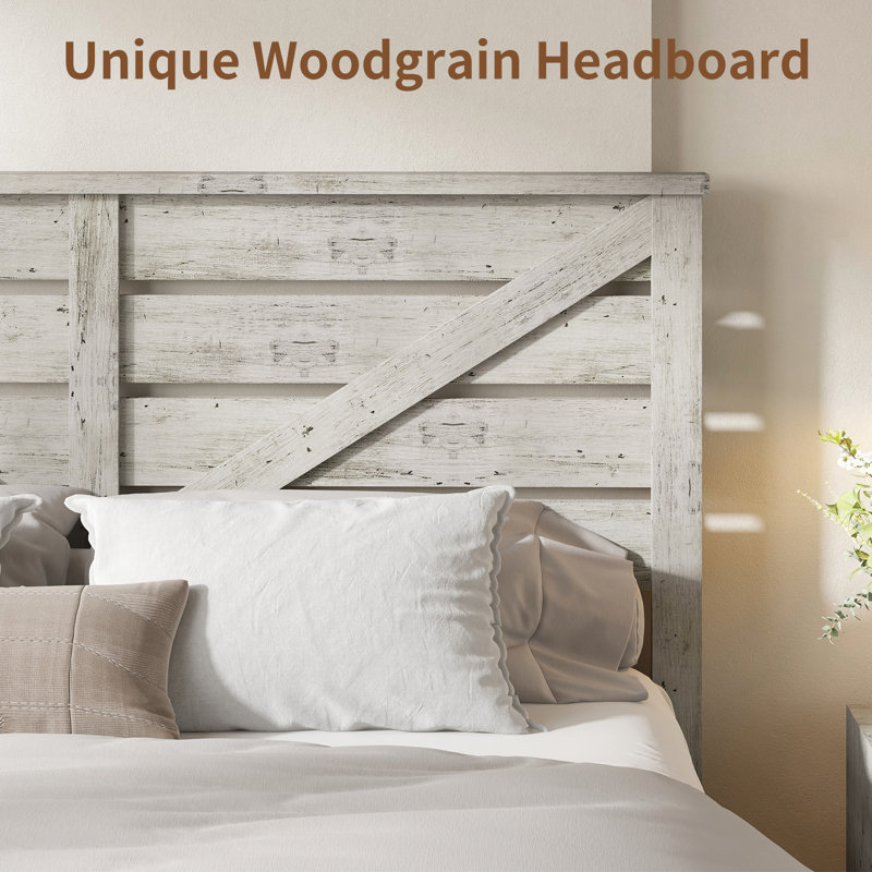 Devaya Panel Bed, King, White