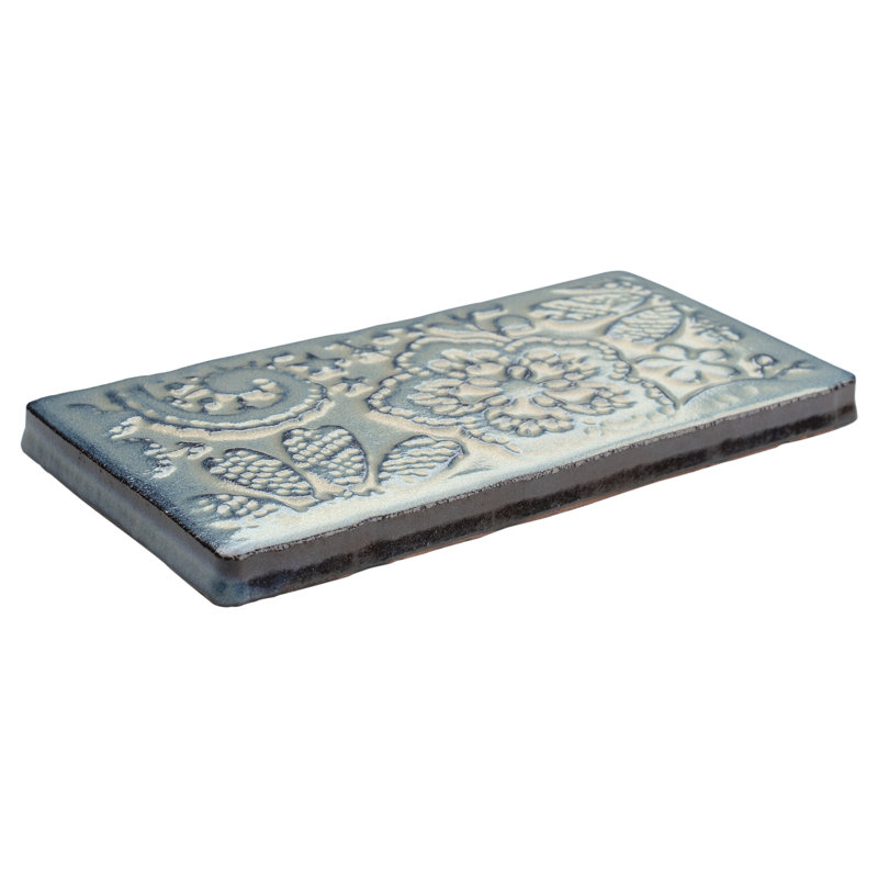 Antic Feelings 3" x 6" Ceramic Patterned Subway Tile, Feelings Griggio