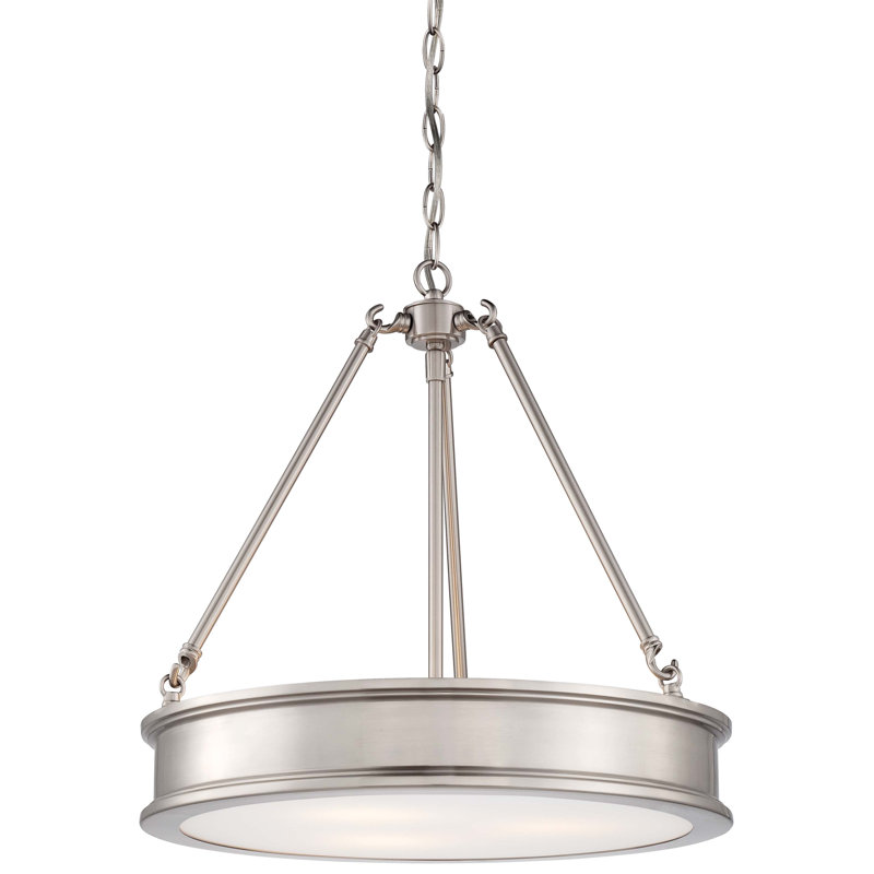 Everlee 3-Light Chandelier, Brushed Nickel
