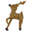 Statue de jardin cerfs animaux en métal