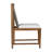 Pacifica Dining Side Chair Natural Teak/Rope/Brass