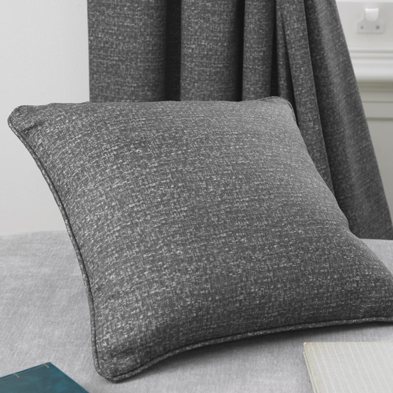 Pembrey Square Cushion, Charcoal