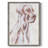 Sitting Dog IV Framed Print - Solid Wood-987826591