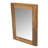 Miroir mural rectangulaire en teck