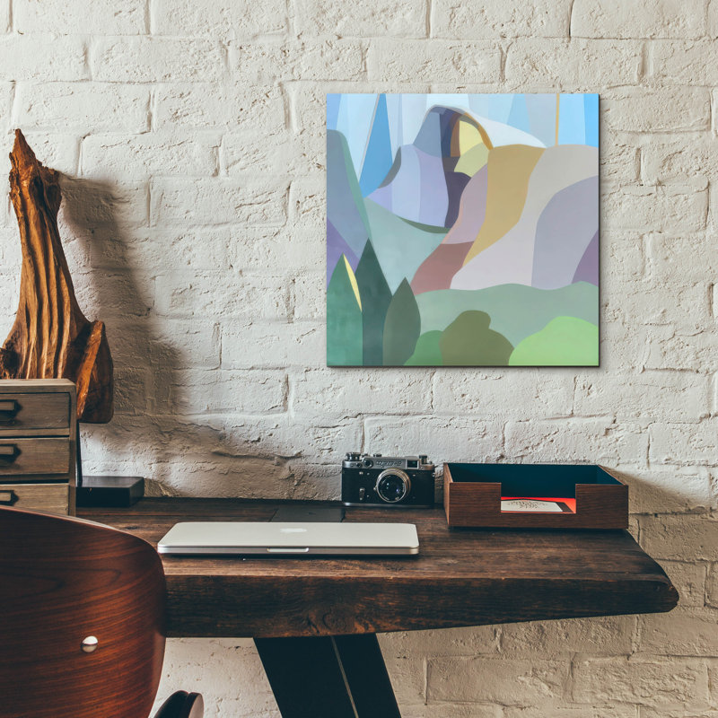  «Half Dome» par Melba Browne, art mural en verre acrylique, 12 po x 12 po