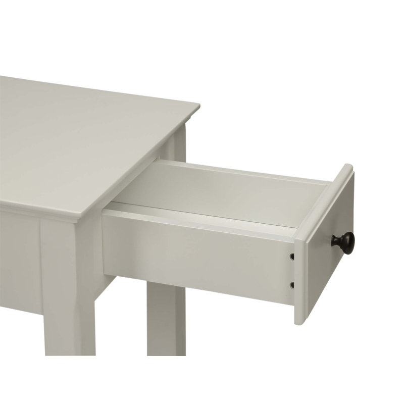 White Finish Accent Table