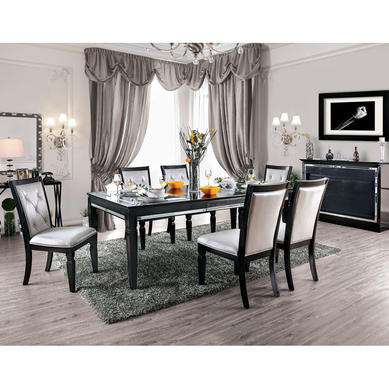 84" W Transitional Dining Table
