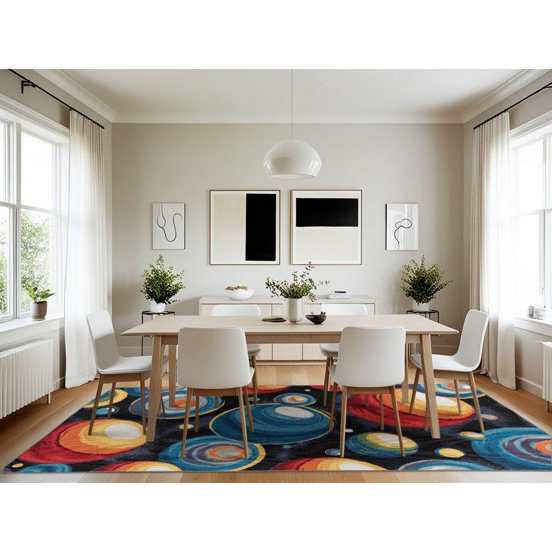 Tapis mauve lavable à la machine, Rectangle 7 pi x 10 pi