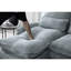 Chenille en U en forme de U, revêtement, coussin en éponge à haute densité, structure en bois massif, orifices de chargement, sac de rangement amovible à double face de 106 po, canapé-lit modulaire à 4 places-126977502