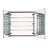 FINE FIXTURES Recessed or Surface-Mount Aluminum Medicine Cabinet with Dual-Sided Mirror and Easy-Grip Handle