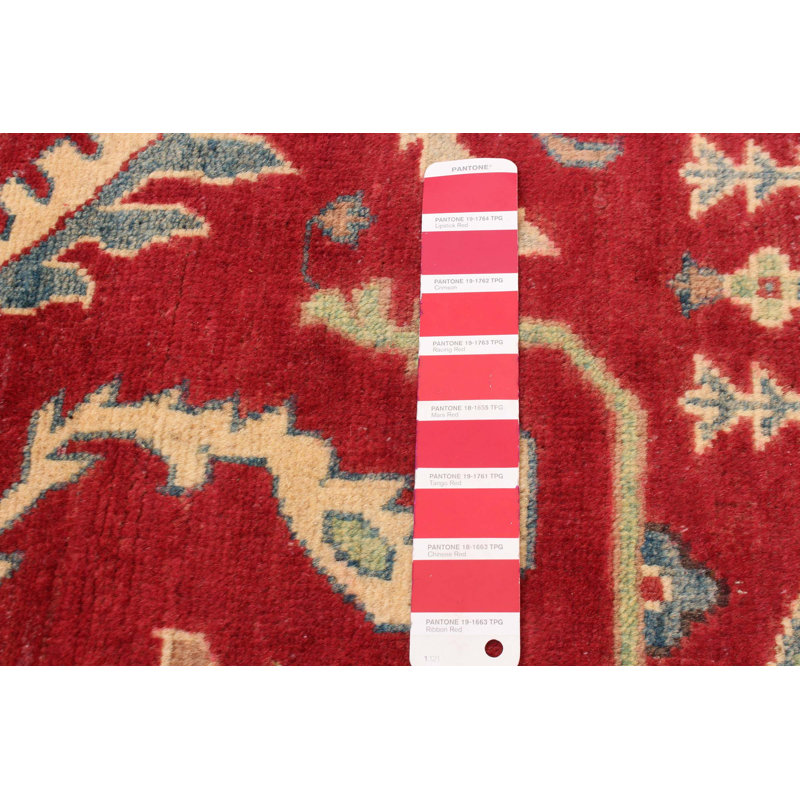 Areej One-of-a-Kind 8'1" X 10'1" New Age Wool Area Rug in Red