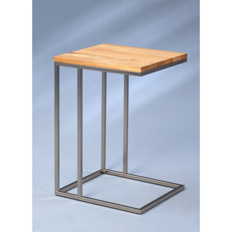 Greenough Side Table, Chrome-plated metal