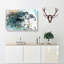 Elephants At The Waterhole In Abstract - Wrapped Canvas-55311882