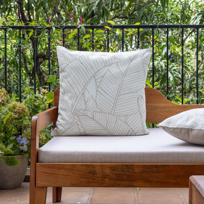 Oceana Floral Polyester Reversible Indoor/Outdoor Throw Pillow Cover