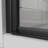 Heavy - Duty Zinc Alloy Handle 30"x 72" Pivot Glass Shower Door, Adjustable Width, 180° System, Water Leakage Prevention Hinges 30 31.2" Width 1/4 Inch (6mm) Tempered Glass, Black Finish, Rotatable-119009810