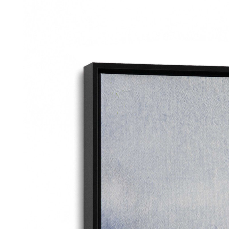 Blue Mood Moves, ensemble de 2 impressions, 30 po x 30 po, Toile avec cadre, Noir satiné