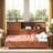 ??Full Size Wooden Daybed - 3 Drawers, USB Ports, Pushable Shelf, 350lb Capacity?-600306896-600306910