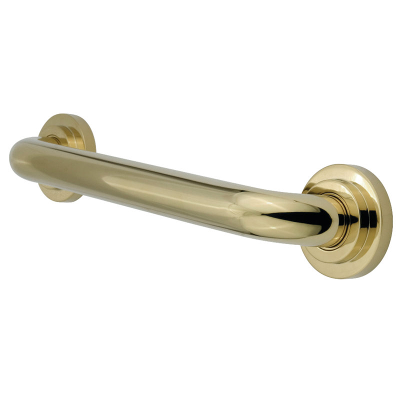 Kingston Brass Manhattan 1-1/4 Inch O.D Grab Bar, 24" W, Polished Brass