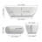 67" Premium Solid Surface Deep Soaking Bathtub