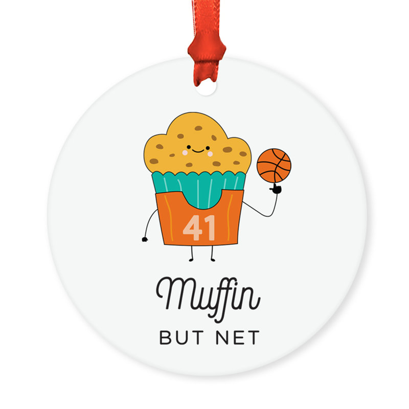 Ornement en forme de boule à muffins Funny Food