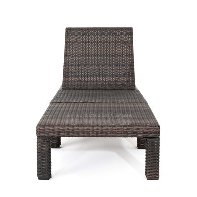 Fer et chaise longue d'extérieur - Dossier réglable pour espaces multiples sans coussin
