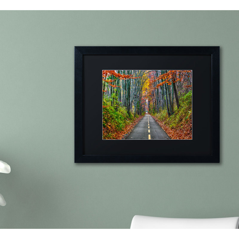 "paths" par cateyes, reproduction de photo encadrée, H 11 po x l 14 po, Noir