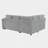 84"W 3-Piece Pull-Out Sectional Sofa Bed-1802443494