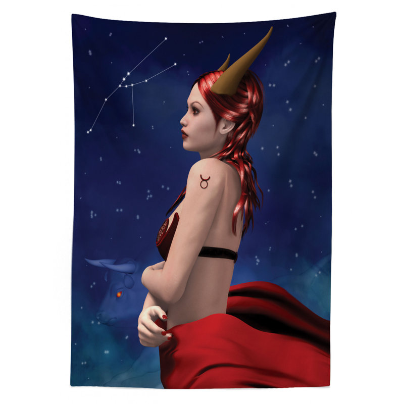 Nappe de salon venus "fille avec corners maleficient zodiac stars venus, 70 po x 52 po