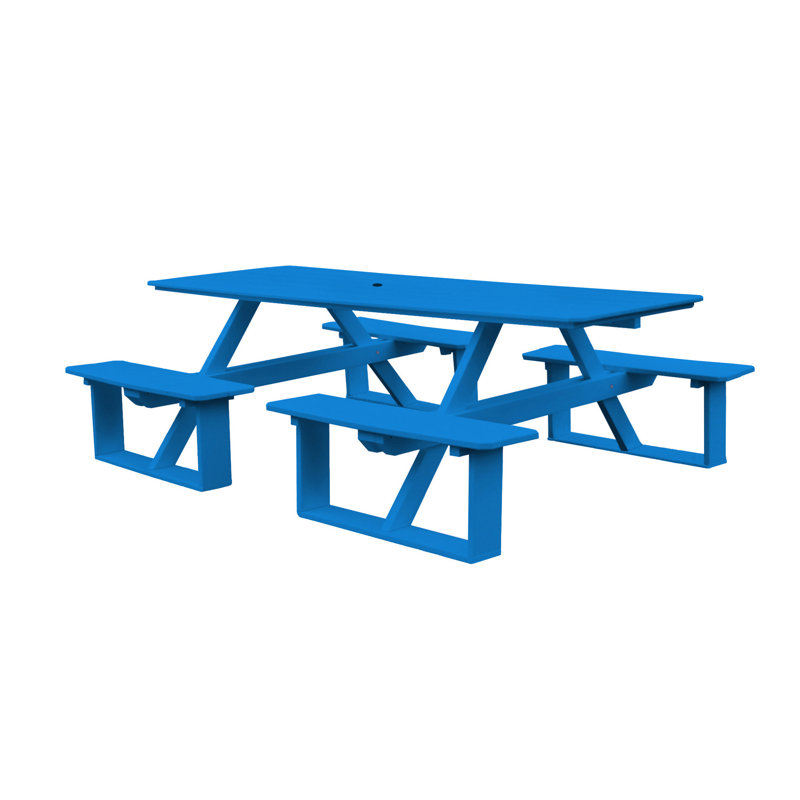 Table de pique-nique Westbrook, Bleu, Non