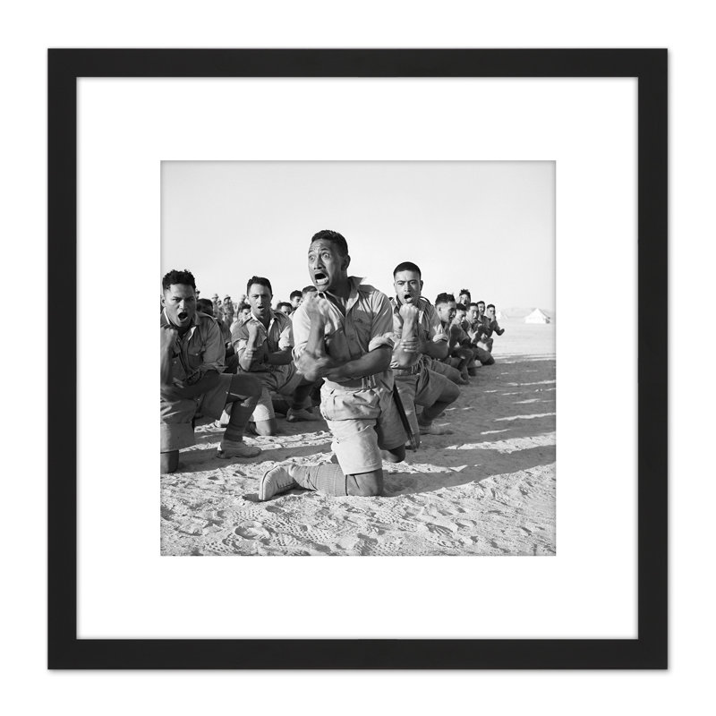 WWII War Maori Battalion Haka Egypt 1941 1 Piece Single Picture Frame Wall Art